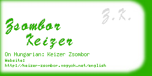 zsombor keizer business card